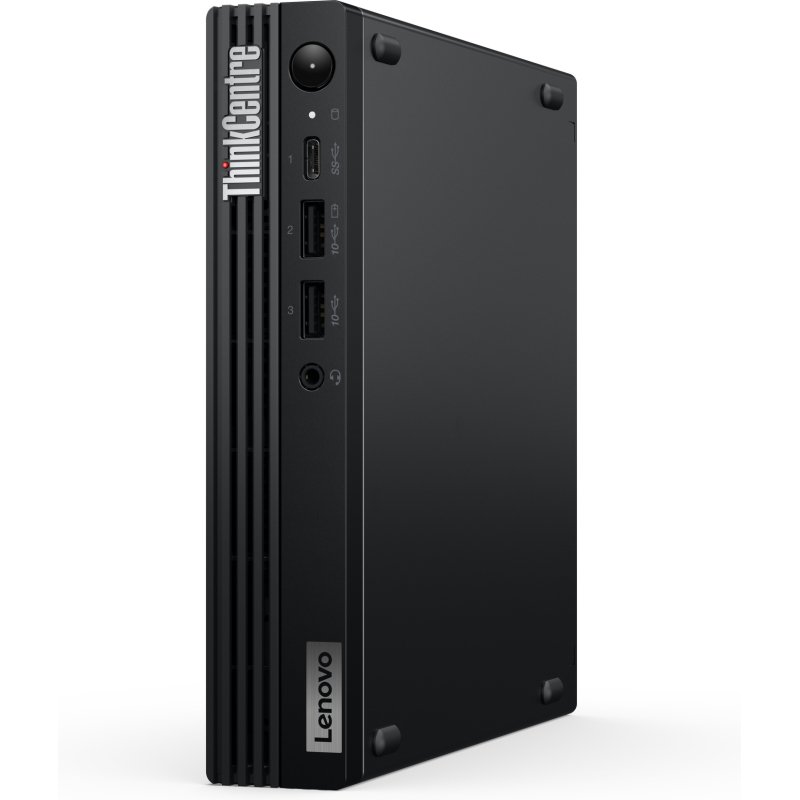 Lenovo ThinkCentre M70q Gen 5 Intel® Core™ i3 i3-14100T 8 Go DDR5-SDRAM 256 Go SSD Windows 11 Pro Mini PC Noir