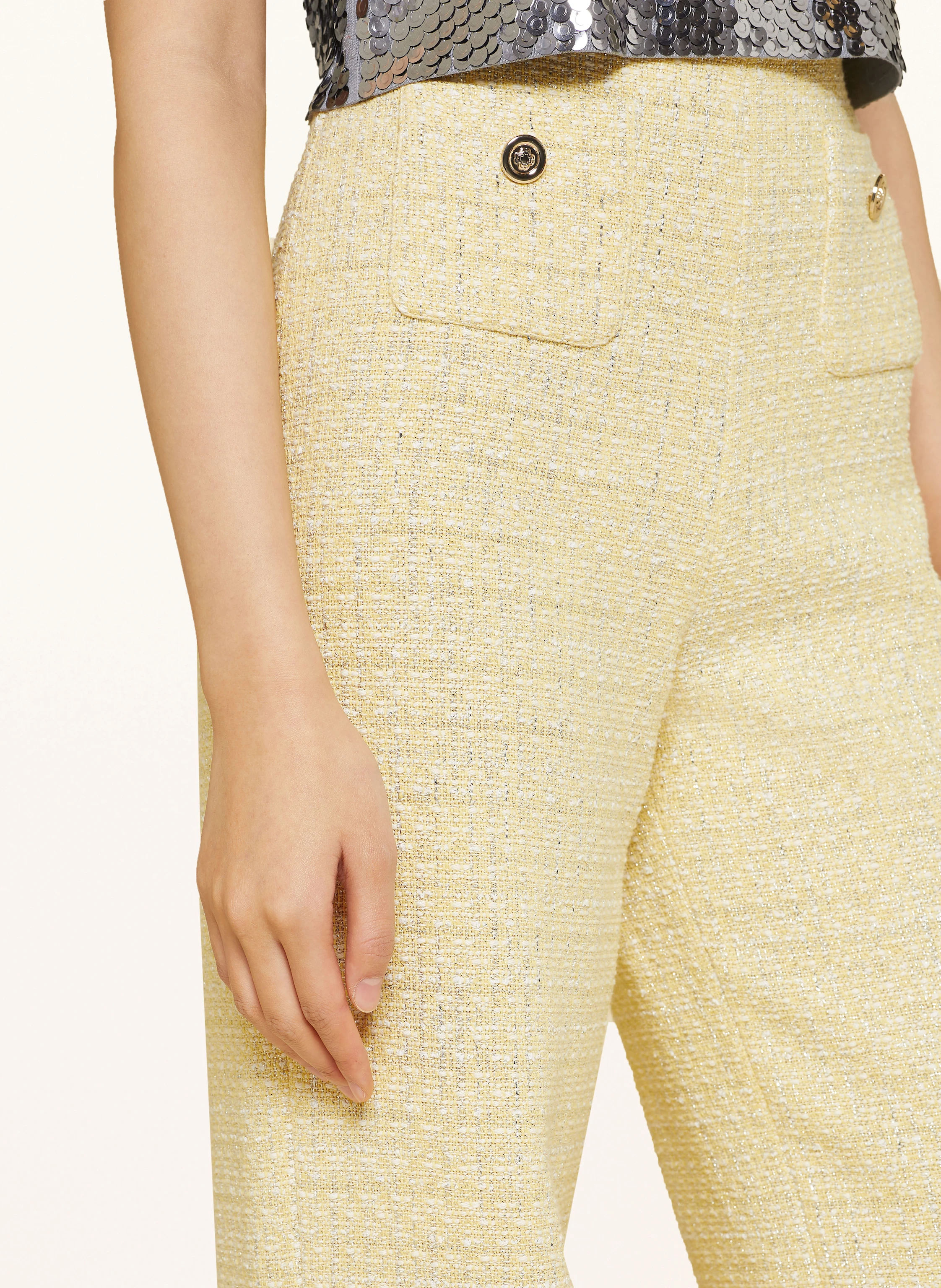 maje Tweed-Hose mit Glitzergarn