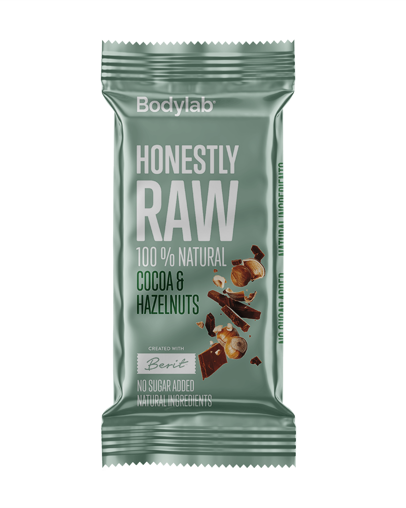 Bodylab Honestly Raw 12x45g - Cocoa &amp; Hazelnuts