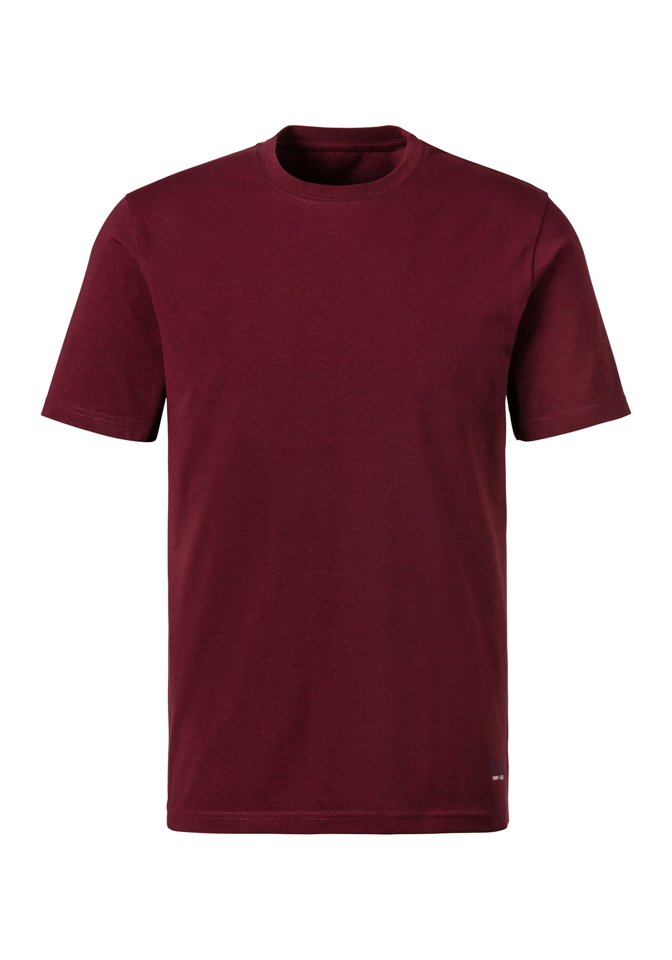H.I.S Kurzarmshirt in bordeaux, schwarz, weiß