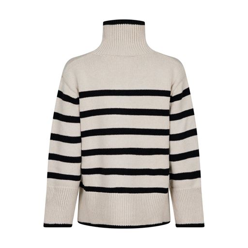 Neo Noir Fanning Stripe Striktrøje, Sand, 42