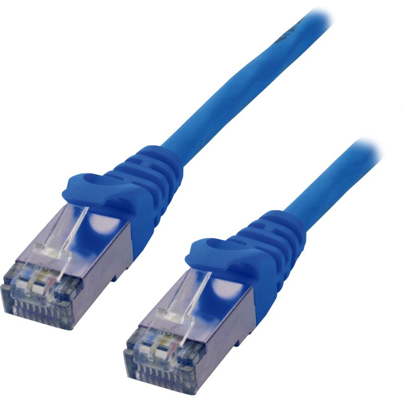 MCL 3m Cat6a S/FTP câble de réseau Bleu S/FTP (S-STP)