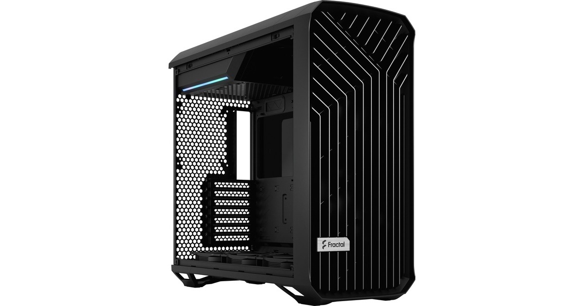 Fractal DesignTorrent Black TG Light Tint midi tower behuizing  (Zwart | 2x USB-A | 1x USB-C | Tempered Glass)
