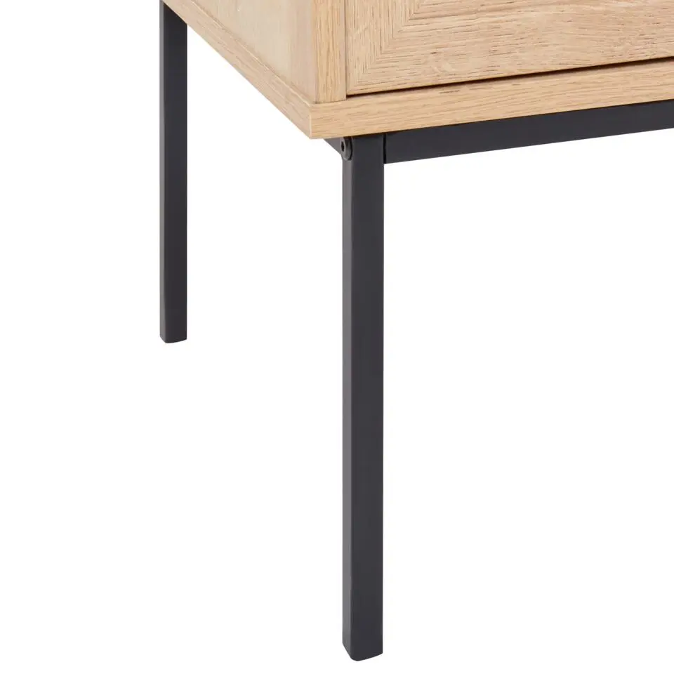 PASCO - Dressoir 6-lades - Lichte houtkleur - Rotan