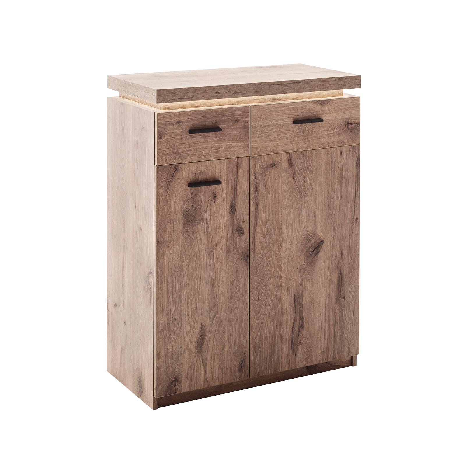 Kommode - Viking Oak - LED-Beleuchtung - 75 cm