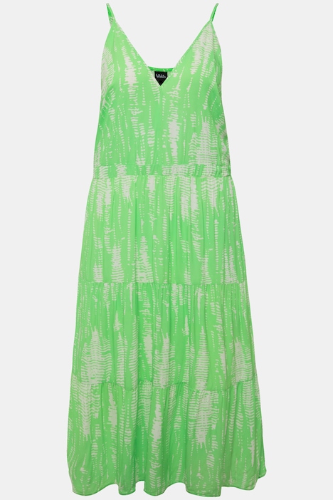 Midikleid, V-Ausschnitt, Triangel-Schalen, ärmellos