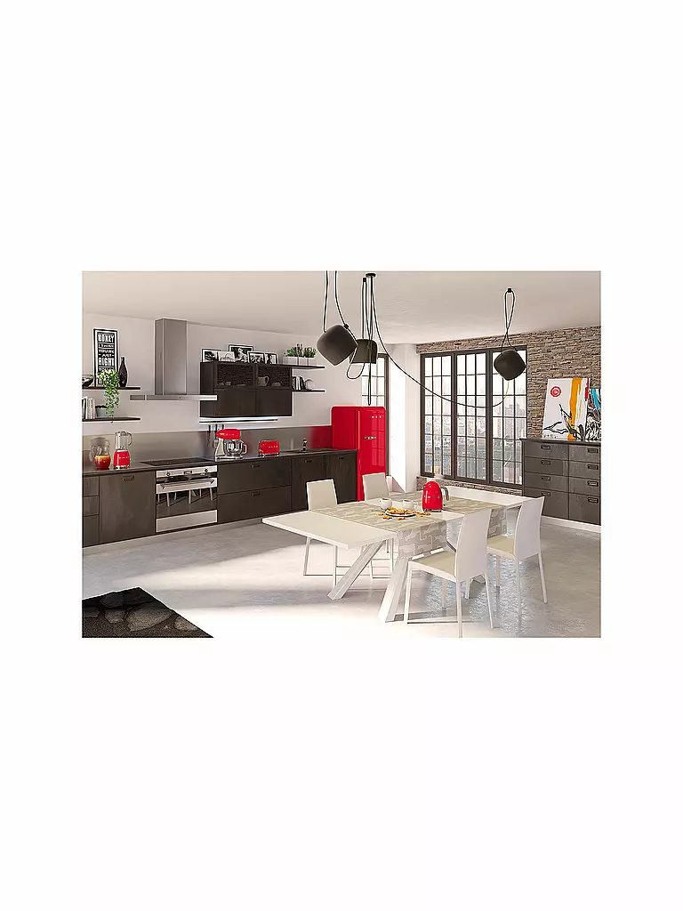 SMEG 2 Schlitz Toaster 50‘s Retro Style Rot TSF01RDEU rot