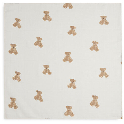 Jollein hydrofiele multidoeken 70x70 cm - teddy bear - 3st