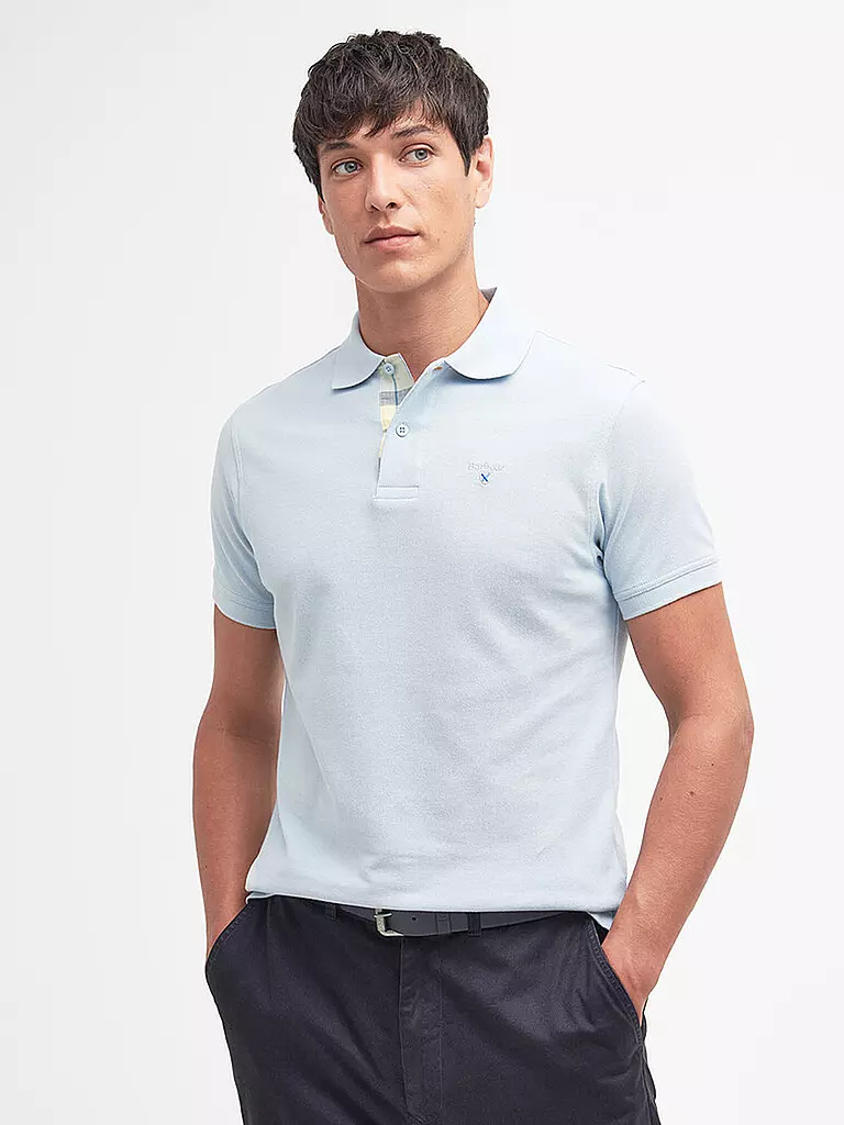 BARBOUR Poloshirt Regular Fit hellblau