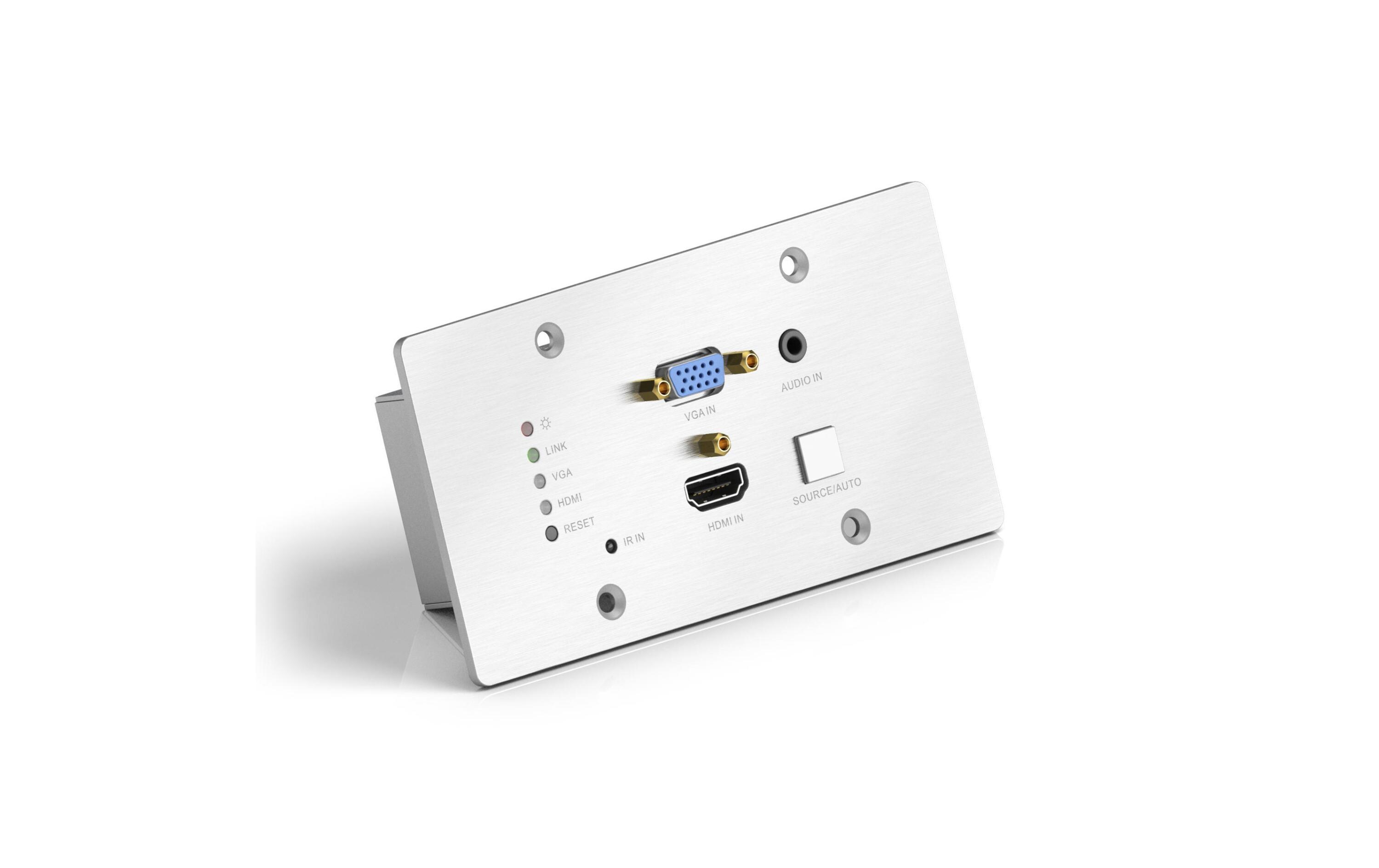 Transmitter PT-HDBT-701-TXWP Multiformat HDBaseT<br>4K Multiformat HDBaseT Transmitter Wandanschlussfeld mit Scaler