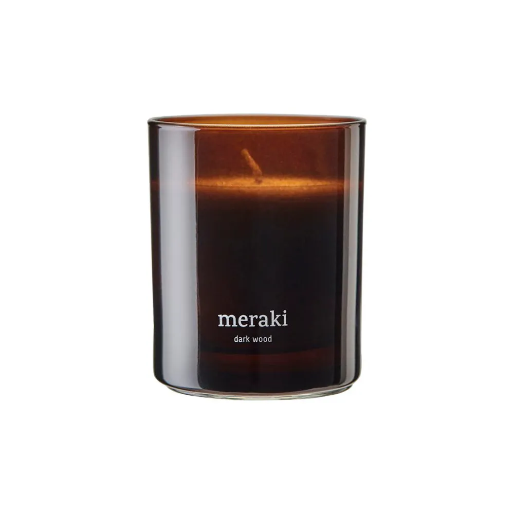 Meraki Duftlys Dark Wood - 200 g.