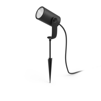 Philips Hue tuinspot Lily zwart - wit en gekleurd licht 8W - 1 spot