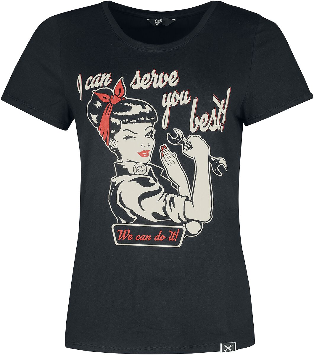 I can serve you | Queen Kerosin T-Shirt Manches courtes