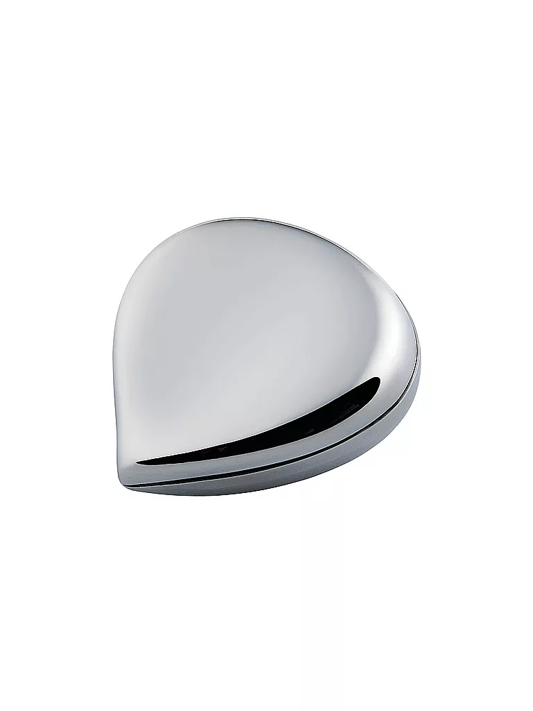 ALESSI Pillendose Chestnut Edelstahl silber