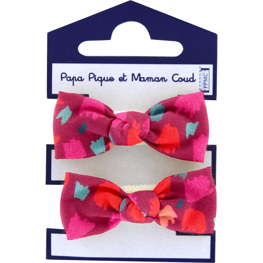Mousse Petit Noeud Pompons Cerise