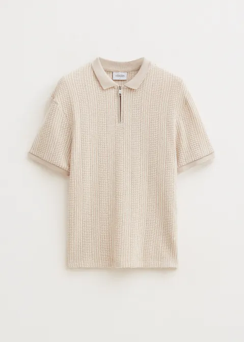 Polo retro bruin (TAU.L)