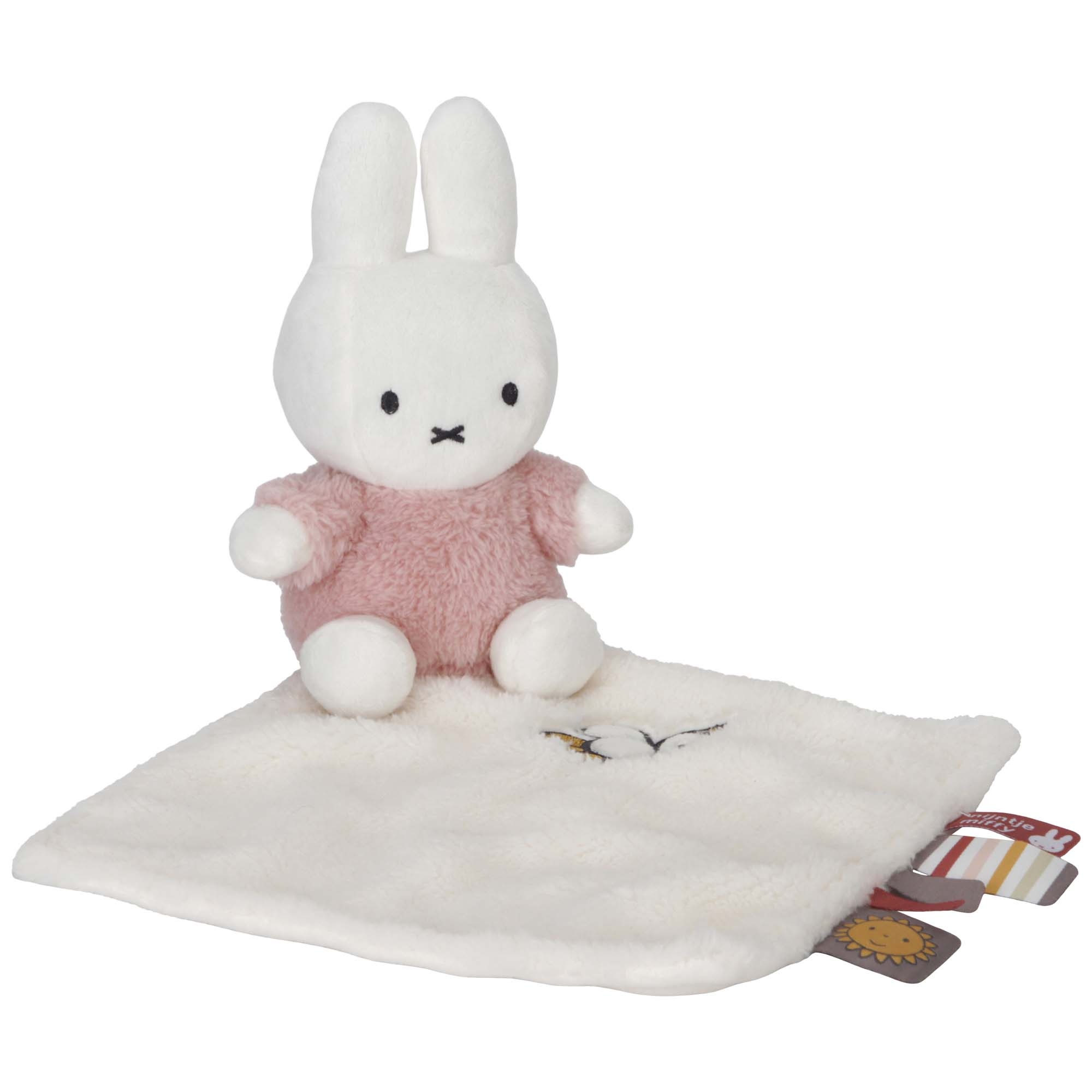 Nijntje Knuffeldoekje Fluffy Pink roze