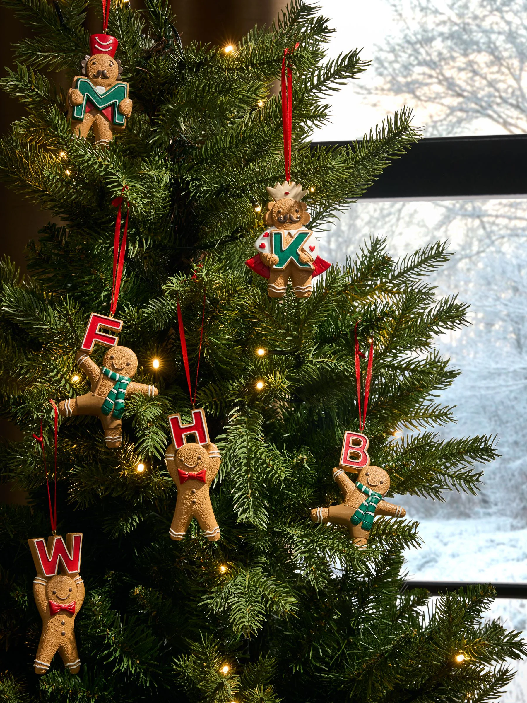 Kerstmis Peperkoek Alphabet Kerstbal