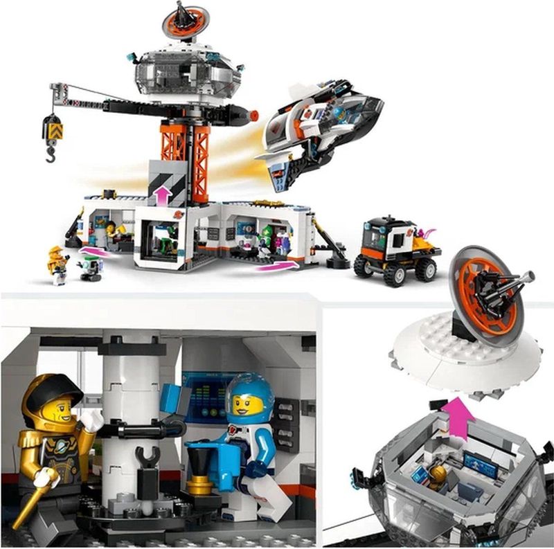 LEGO - 60434 - Ruimtebasis - Incl. Raketlanceringsplatform - Voor Kinderen vanaf 8 Jaar