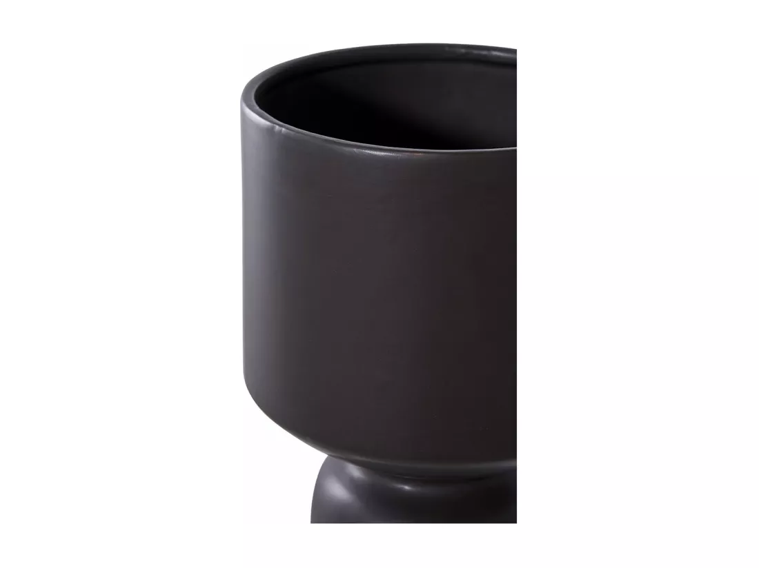Loures pot de fleurs noir.