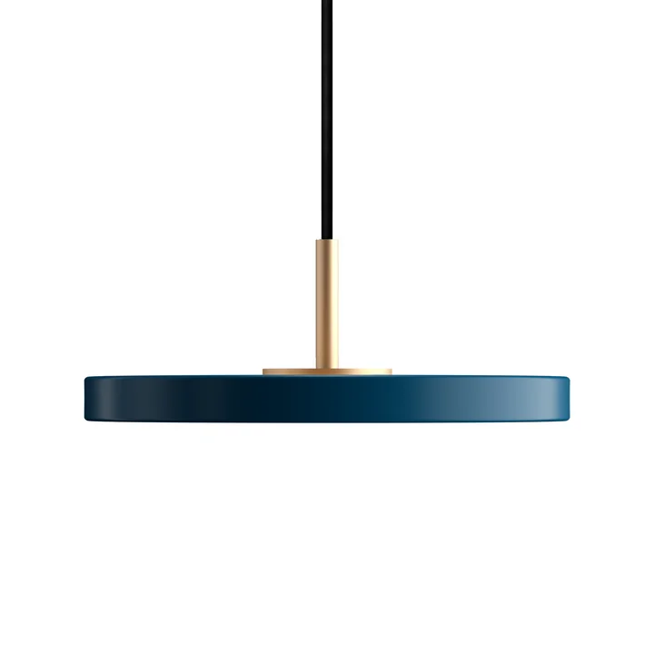 Umage - Asteria Micro LED-Pendelleuchte V2, Messing / petrol