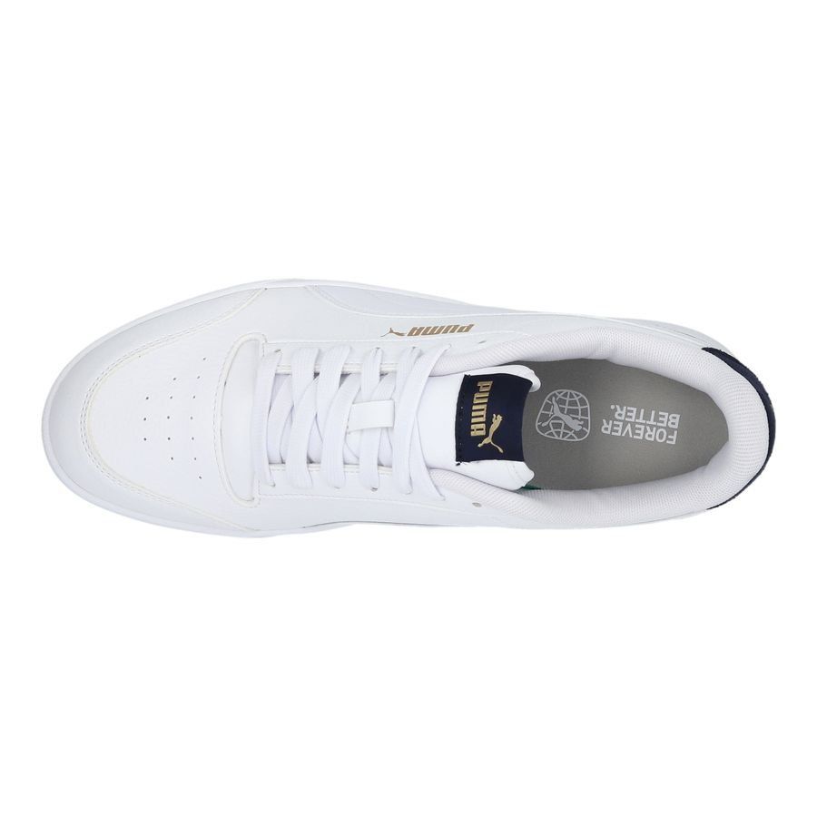 PUMA Chaussures Shuffle - Blanc/Bleu Marine/Doré