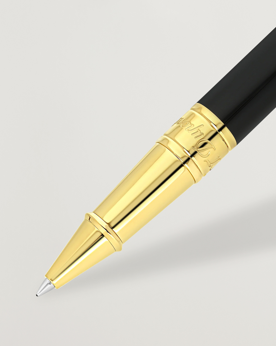S.T. Dupont D-Initial Rollerball Pen Black/Golden