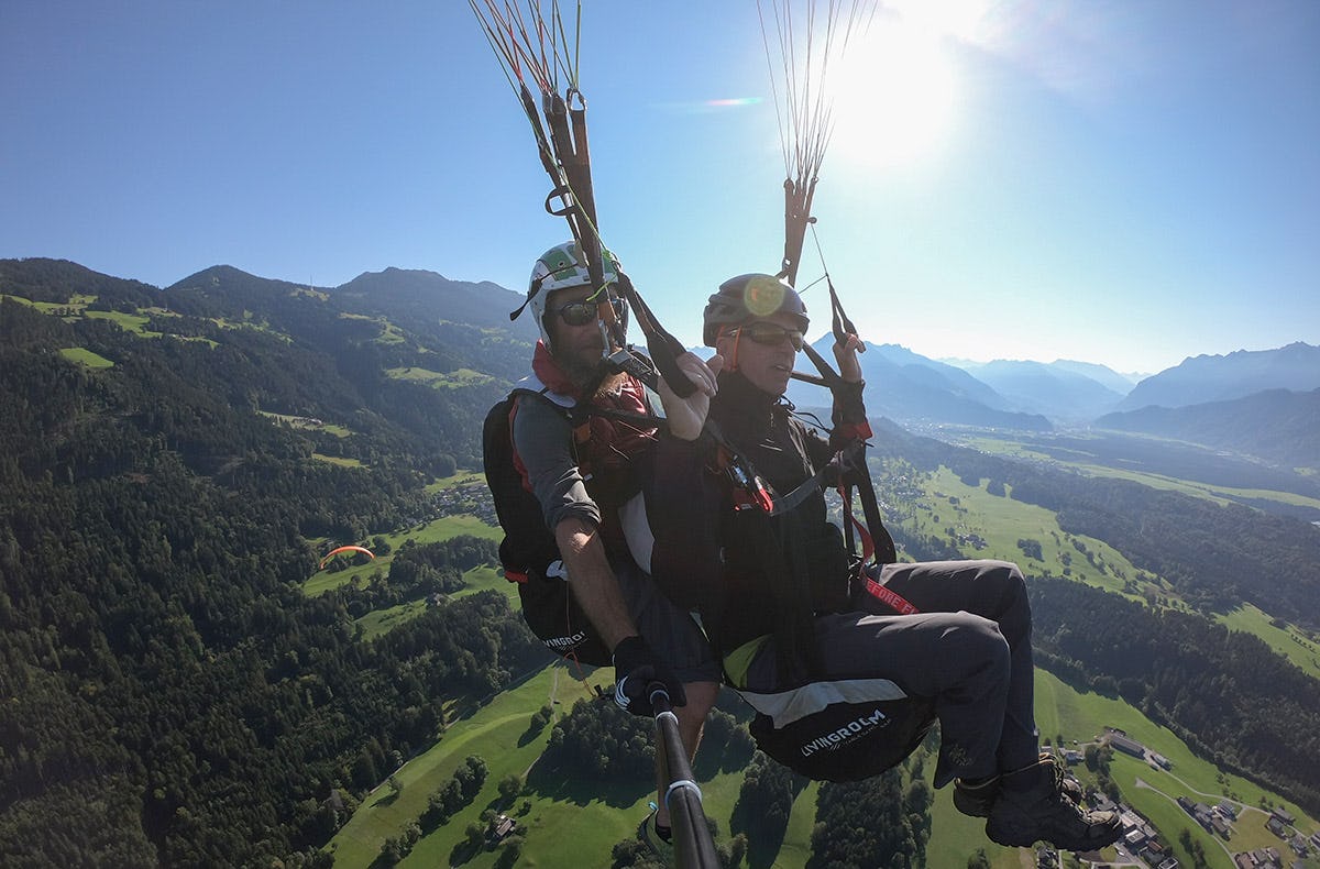 Gleitschirm Tandemflug Bartholomäberg