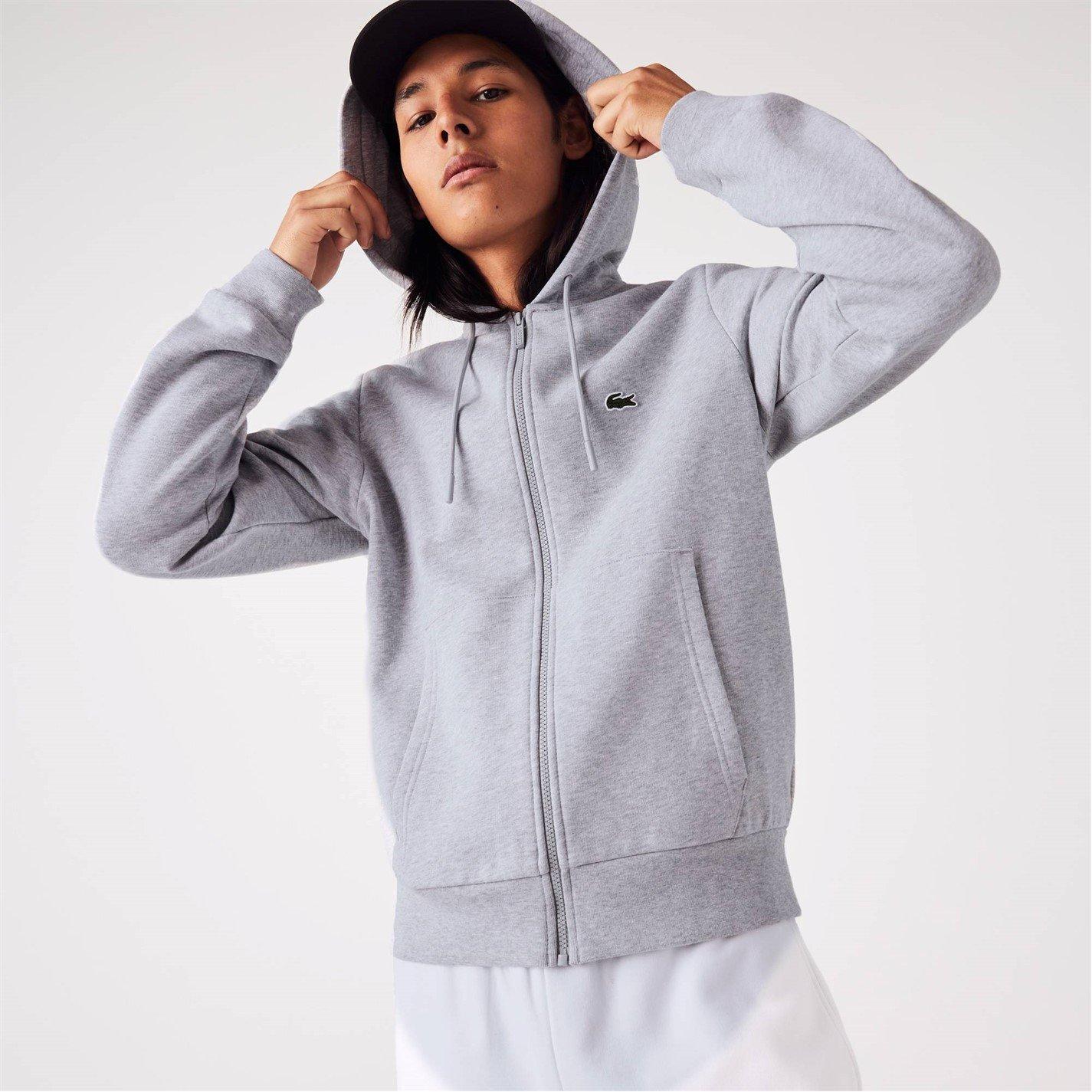 Lacoste Embroidered Croc Zip Hoodie