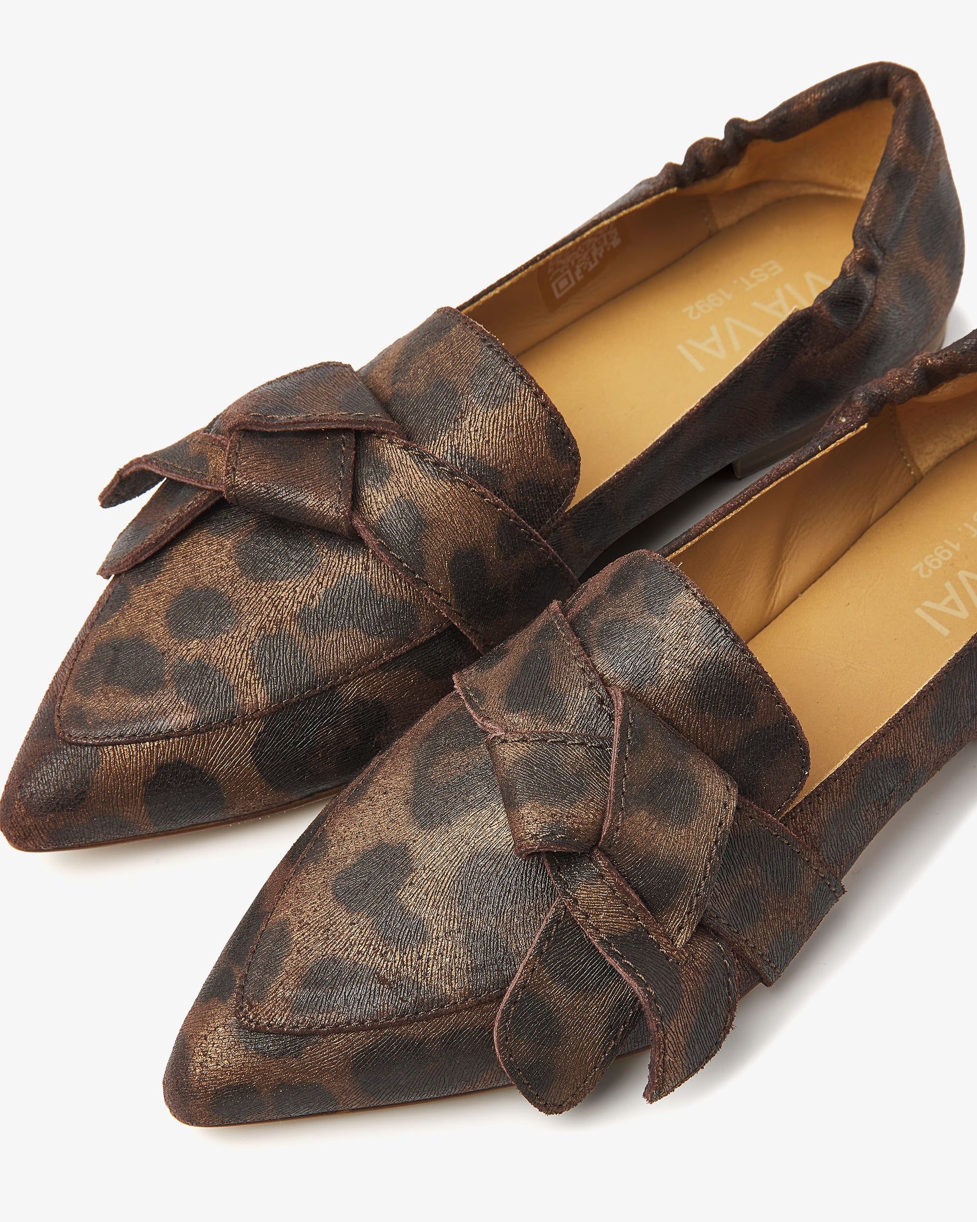 VIA VAI luipaardprint dames loafers Lola Rayne