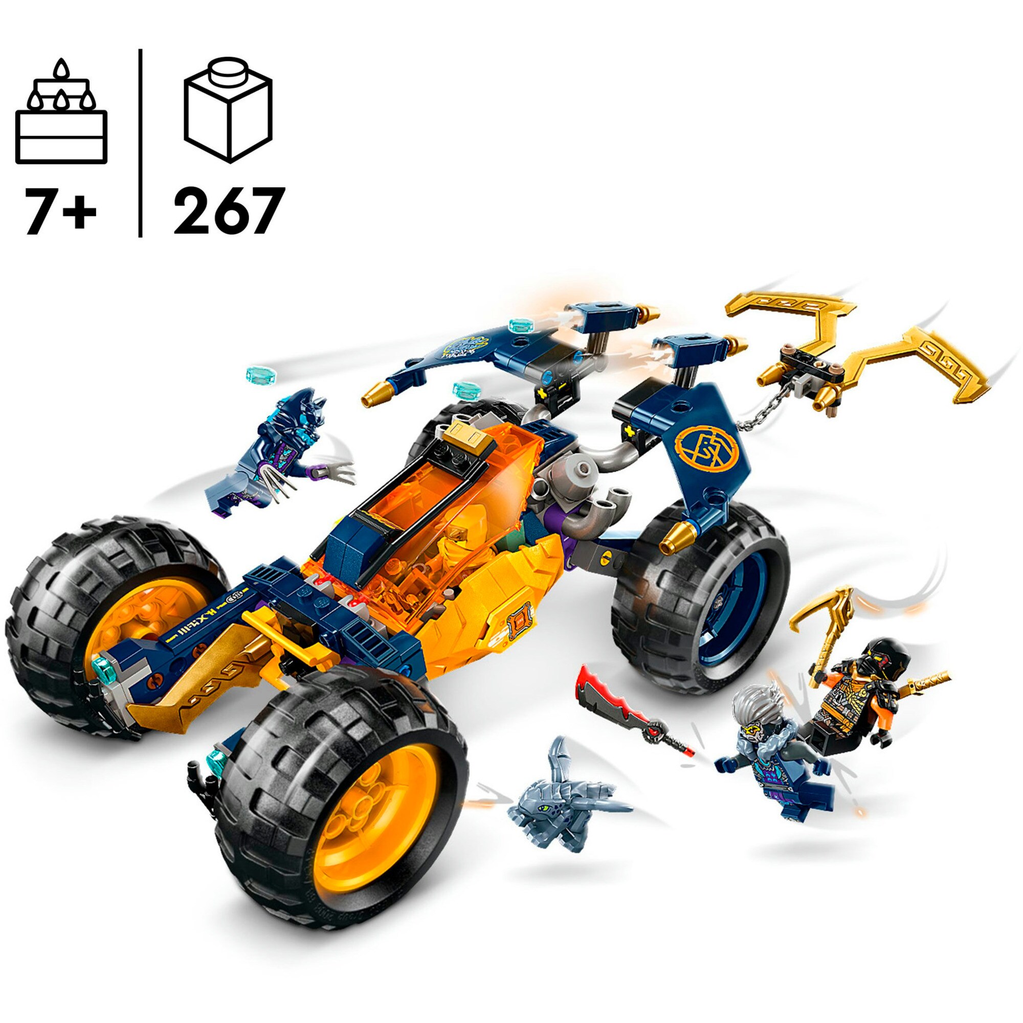 LEGO Konstruktionsspielzeug Ninjago Arins Ninja-Geländebuggy