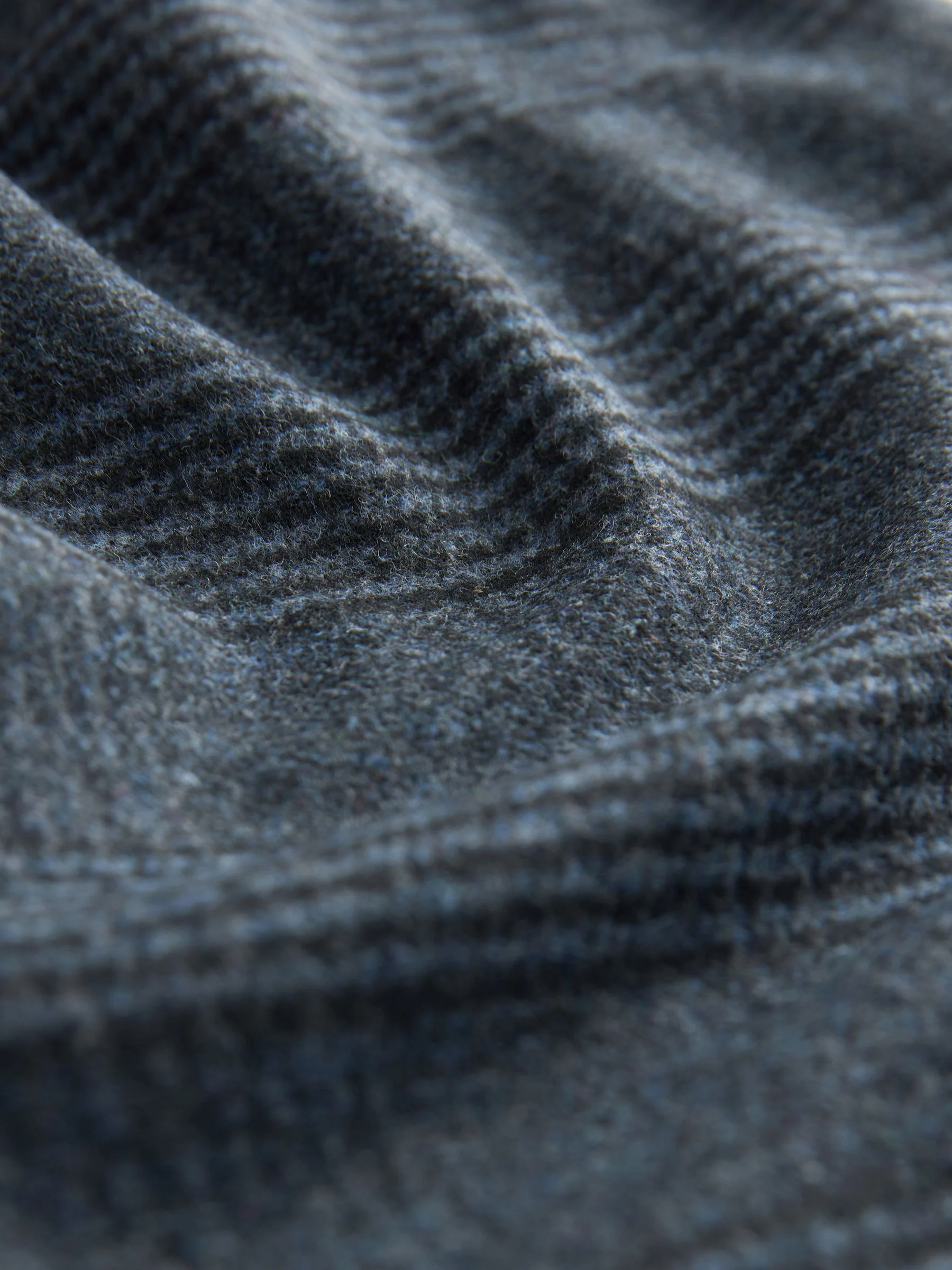 Blauw geruit - N. Premium broek met tonvormige pijpen en wol