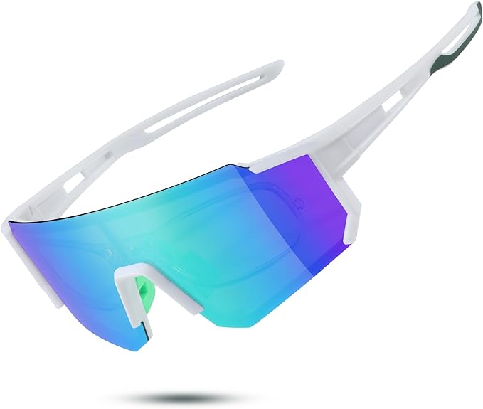 Polarized Sports Sunglasses for Men and Women,Fishing Cycling Mountain Bike Baseball Sunglasses with UV Protection
