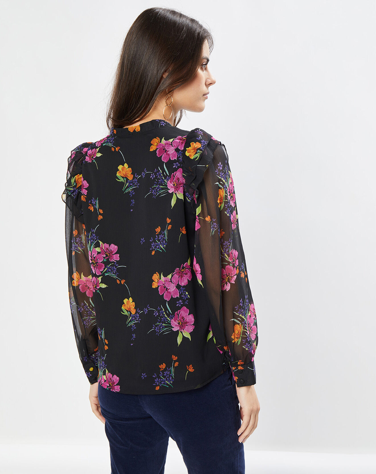 La Petite Etoile Chemise Panas bouquet noire