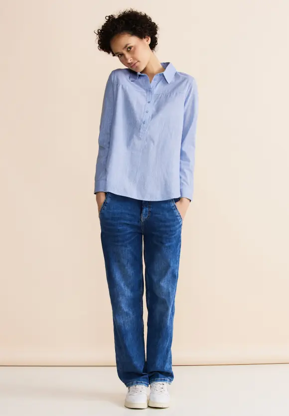 Chambray Bluse - original blue