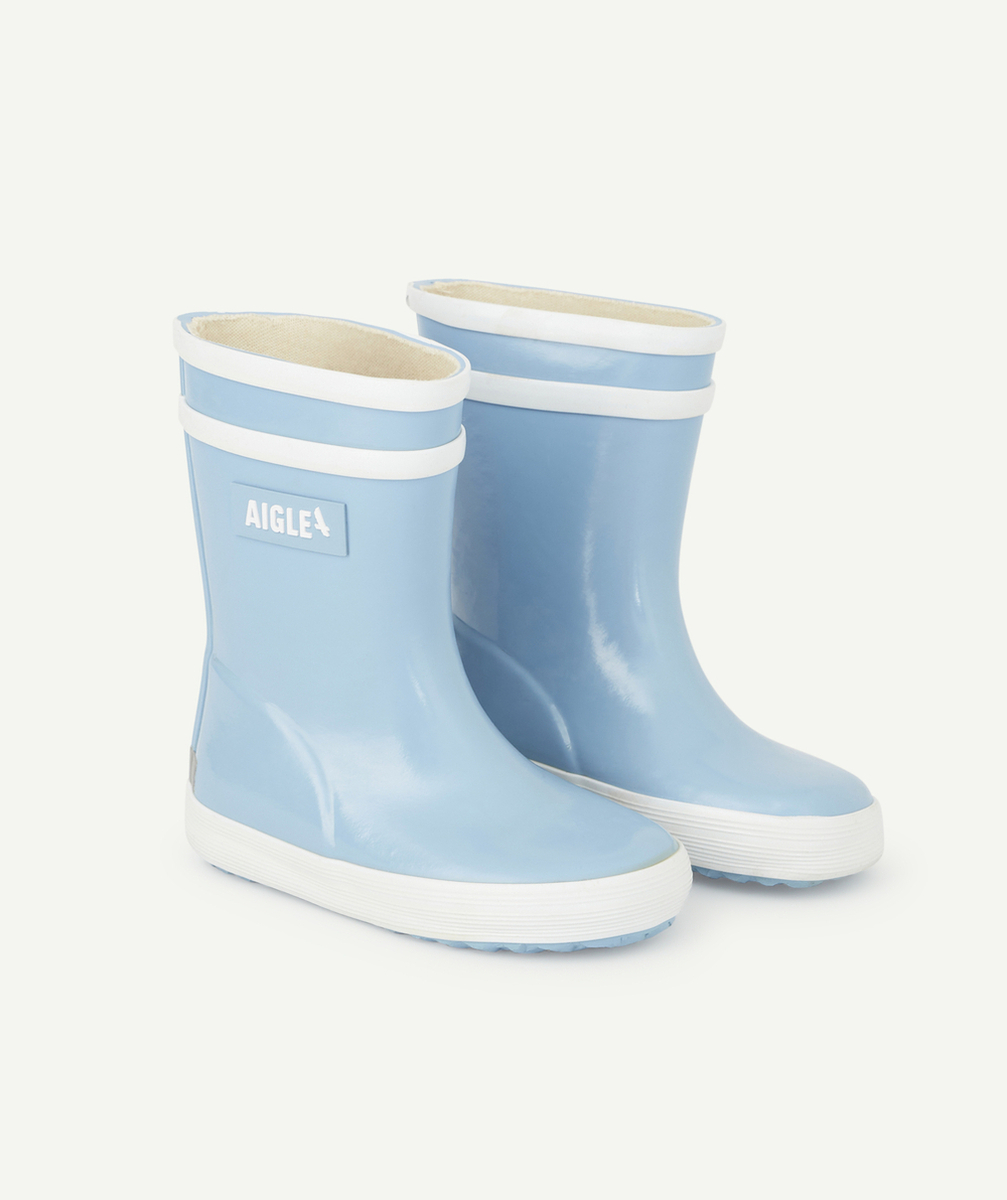 AIGLEBOTTES EN CAOUTCHOUC BLEU PREMIERS PAS BÉBÉ BABYFLAC 2