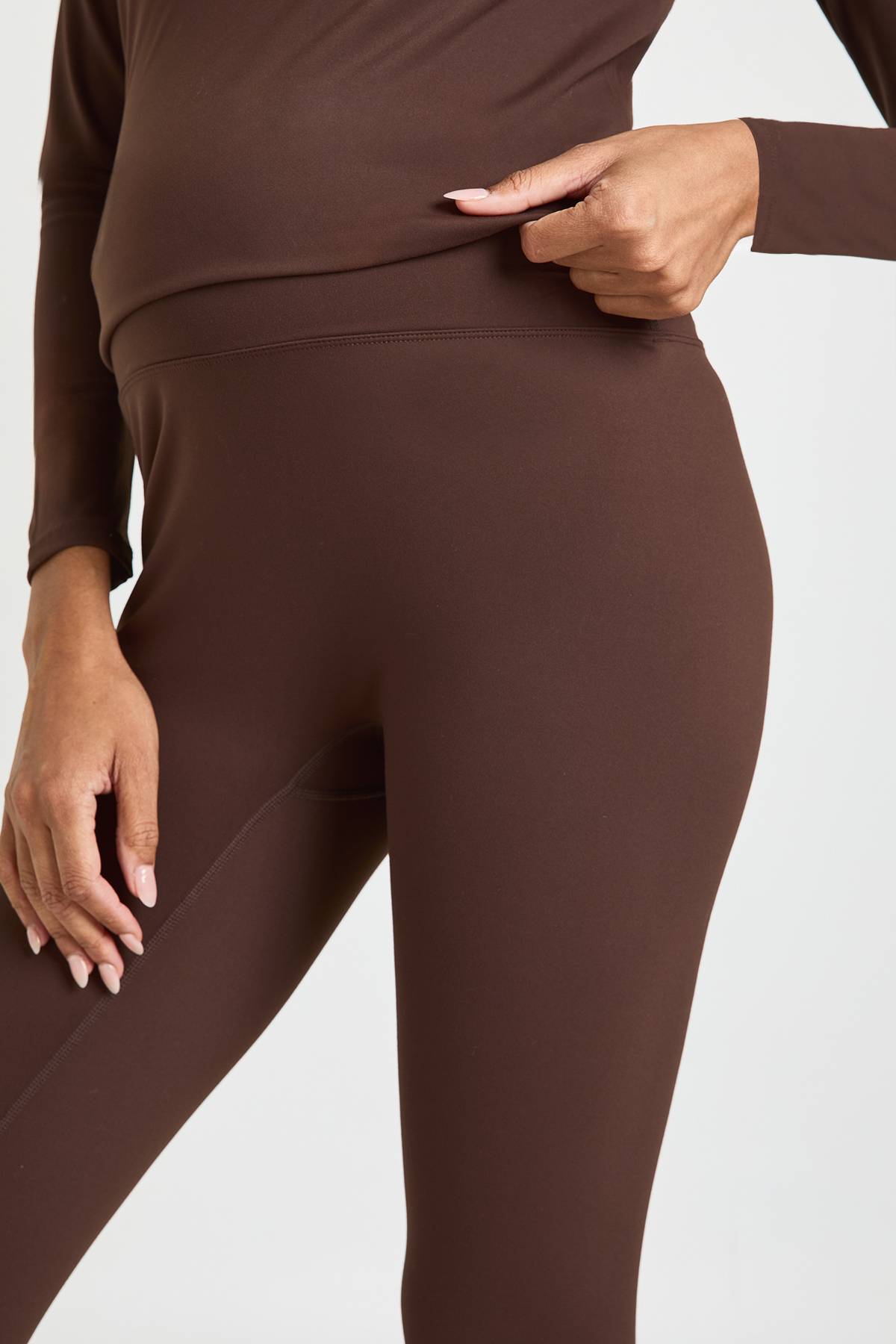 boohoo Legging de maternité ultra-doux sculptant pour soutien du ventre