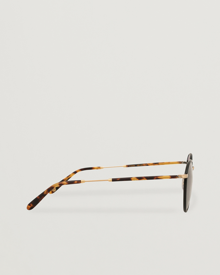 Garrett Leight Wilson 49 Sunglasses Matte Black/Tortoise/Pure Grey