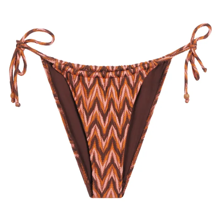 Icone Bas de Maillot Brigitte Chevrons | Abricot