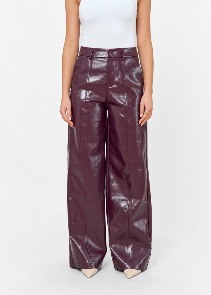 Fien broek donkerpaars