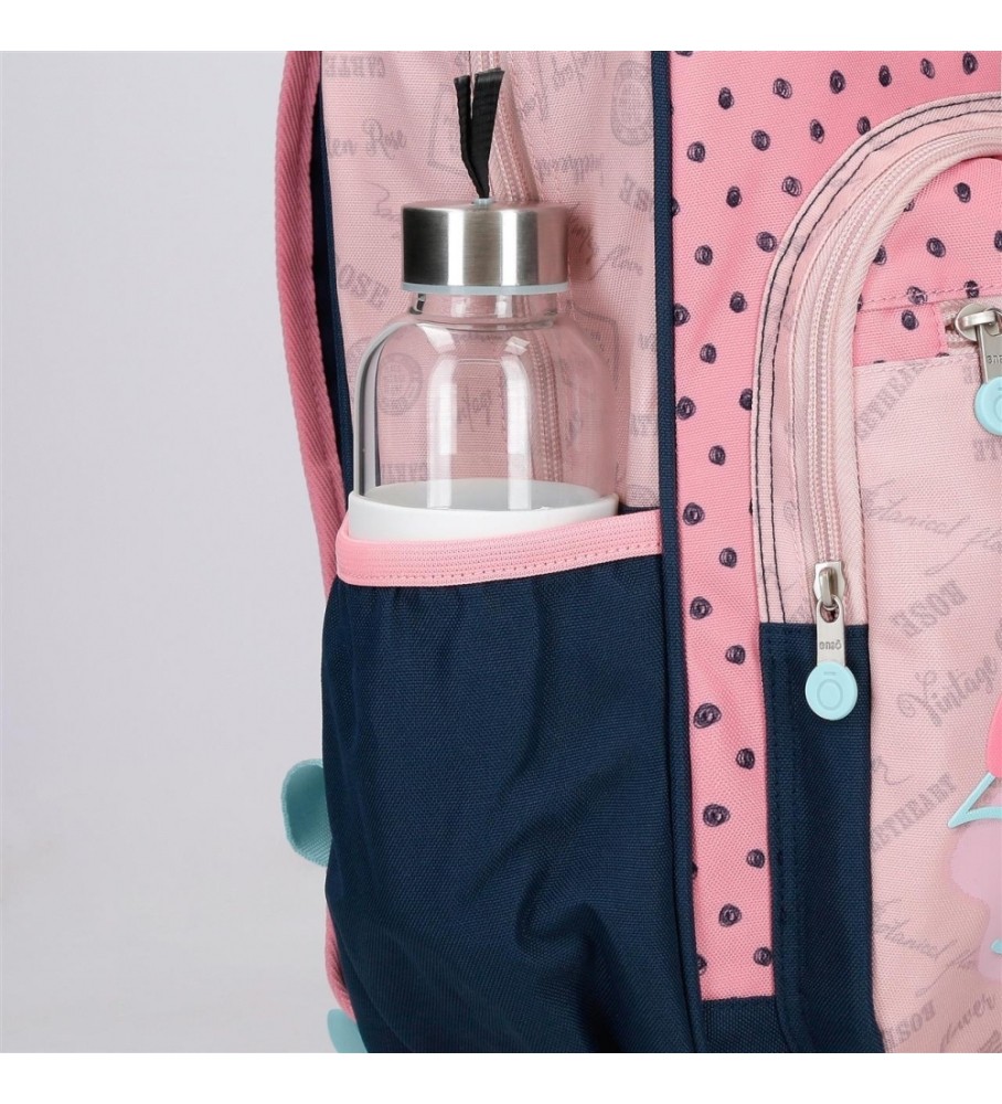 Mochila porta-bebê ajustável Enso Bonjour de 32 cm, rosa