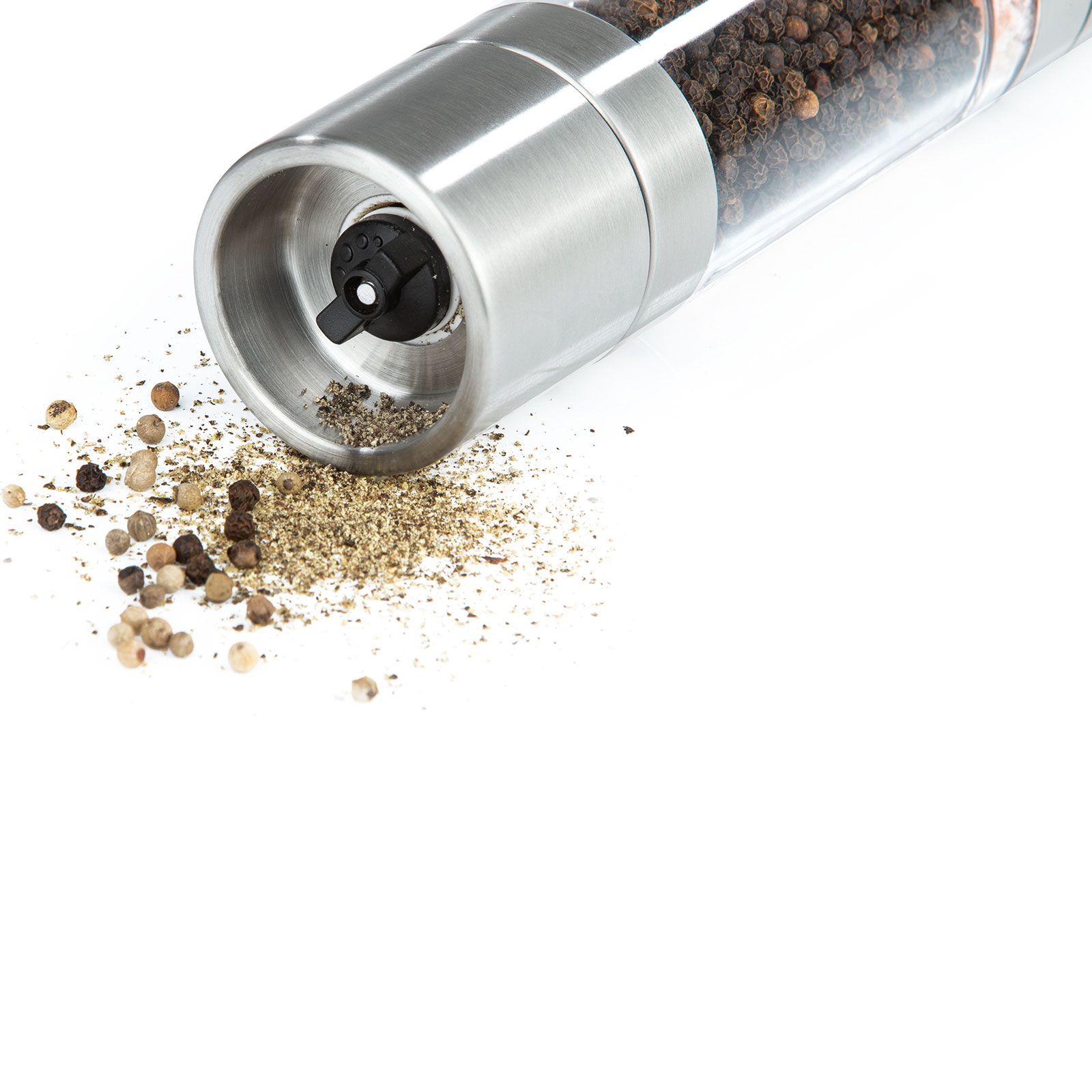 MAXXMEE Gewürzmühle - silber - 2in1