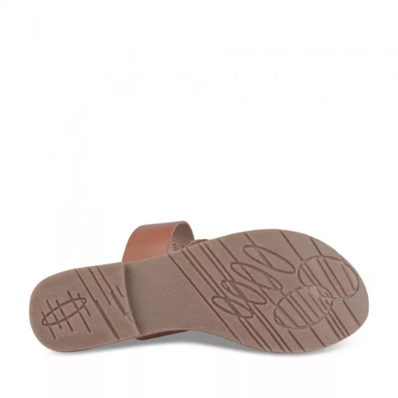 Mules COGNAC MEGIS CASUAL