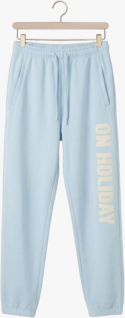 blauwe penn & ink joggingbroek trousers print