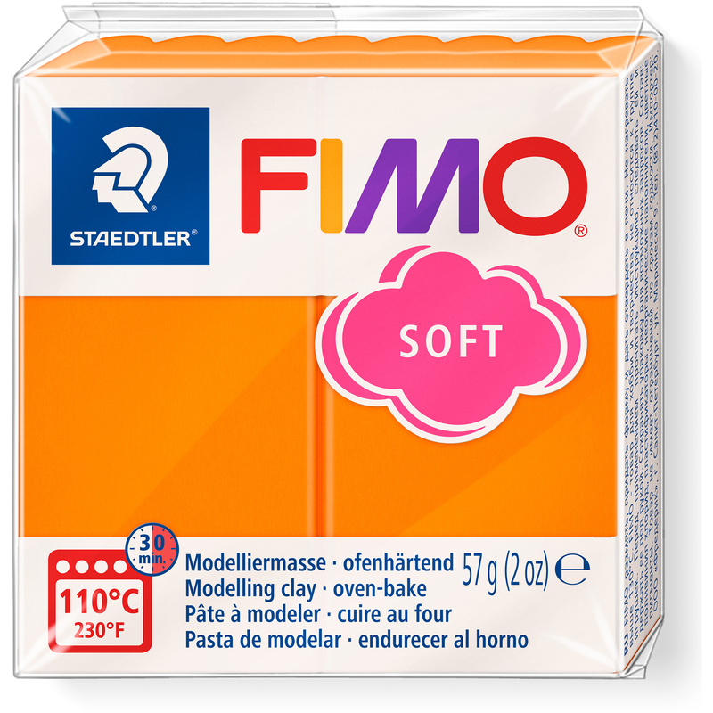 FIMO Modelliermasse Soft, 57 g, mandarine