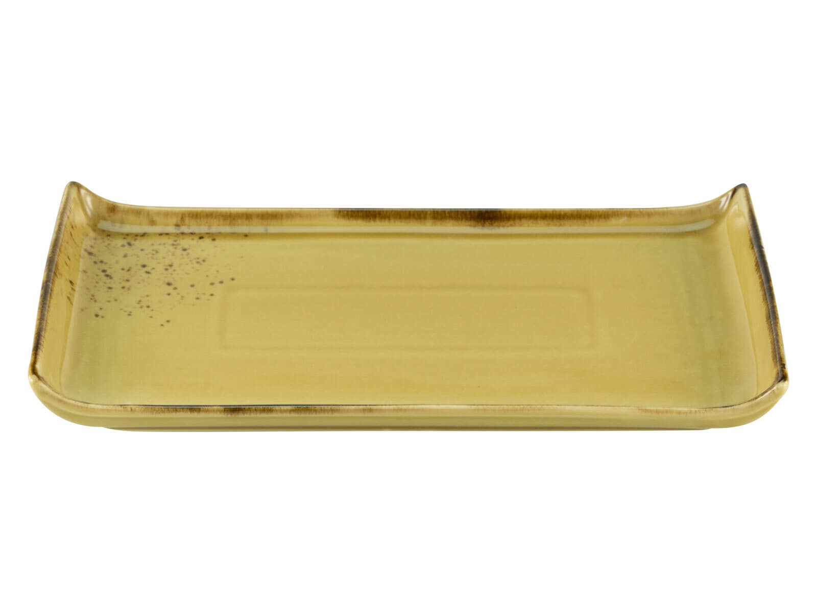 CreaTable Servierplatte NATURE COLLECTION 33 x 16,5 cm curry