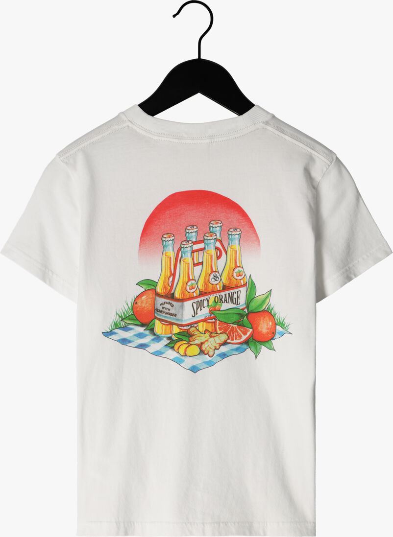 SCOTCH & SODA witte scotch & soda t-shirt relaxed fit short sleeved artwork