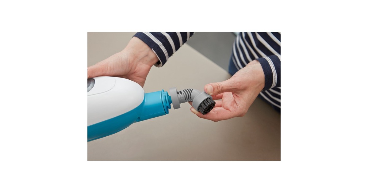 BLACK+DECKERFSMH13E10-QS 1300W 10-in-1 steam-mop met accessoires stoomreiniger  (Wit)