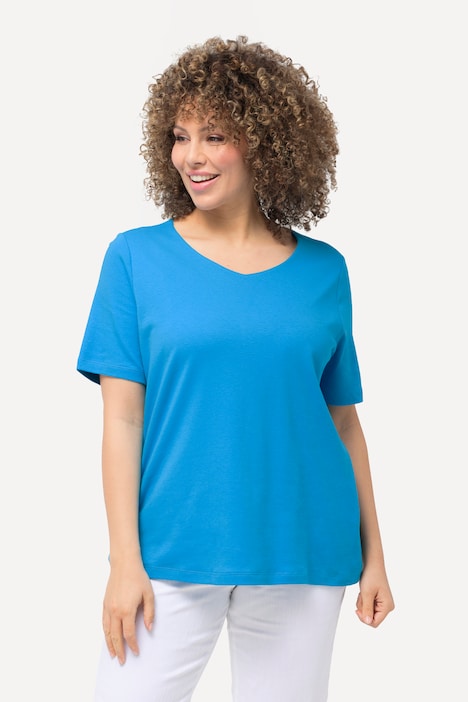 Shirt, doppellagige Vorderseite, Slim, Rundhals, Halbarm