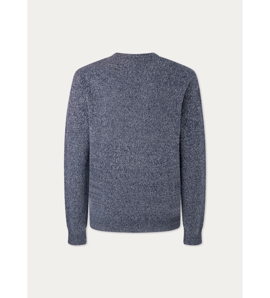 Camisa Hackett Lw Mouline Crew cinza